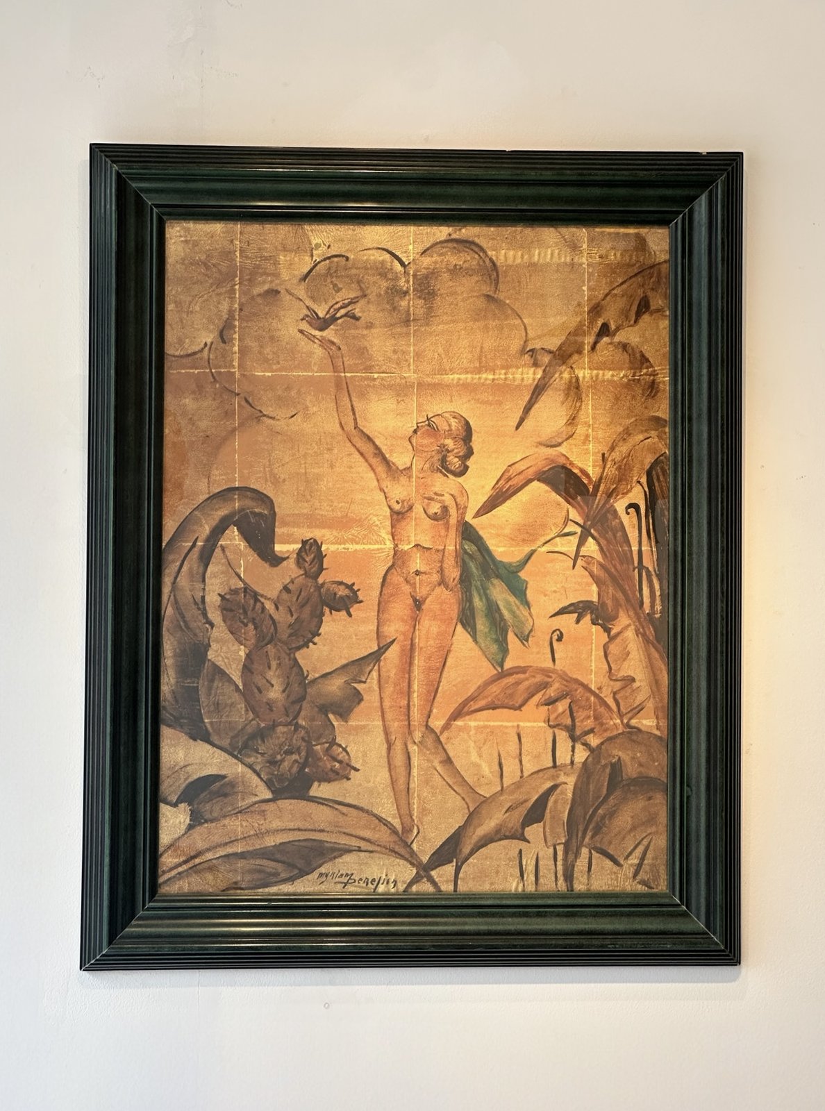 Myriam perefin — Encre sur feuille d’or · 1940