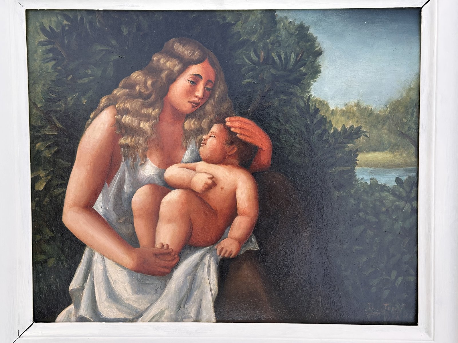 Ecole — Huile sur panneau · 1928